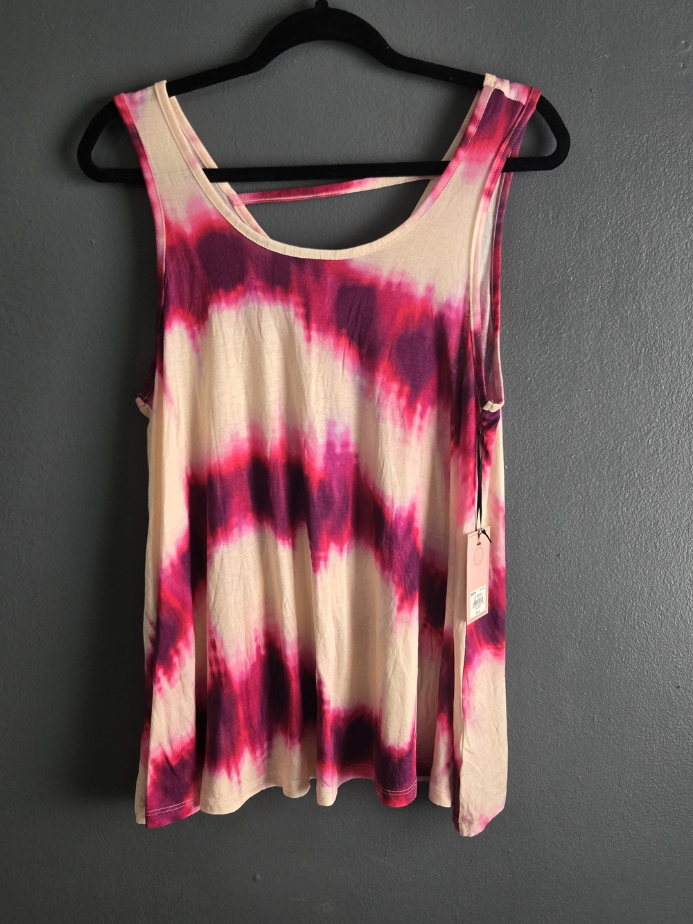 Juicy Couture Pink & Purple Tie-Dye Y2K Summer Tank Top Small